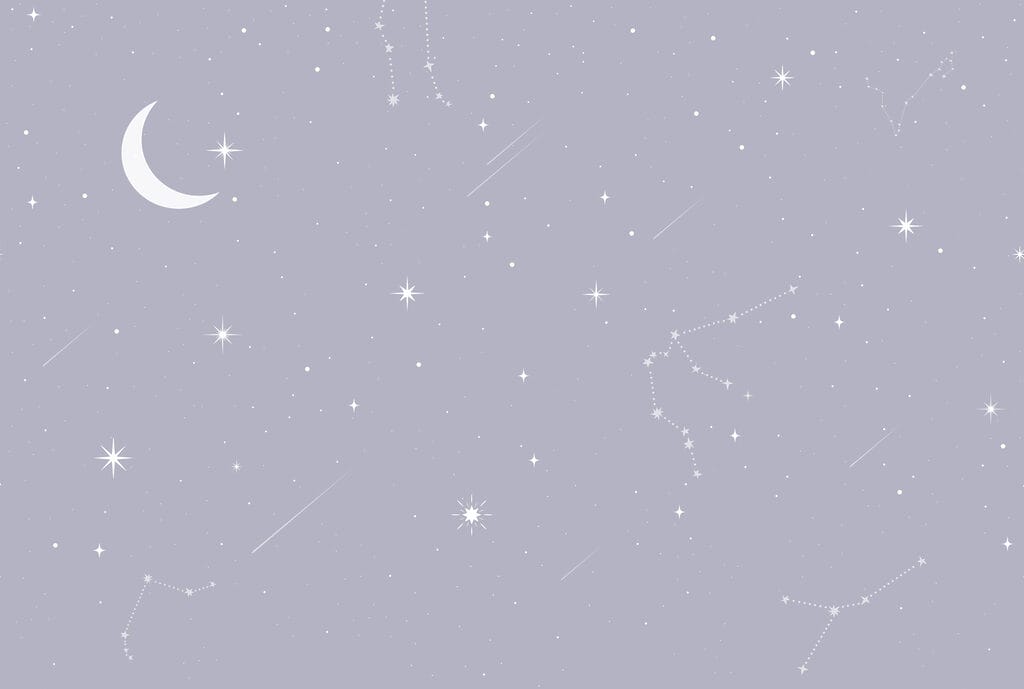 Lua e estrelas no céu Lua e estrelas no céu