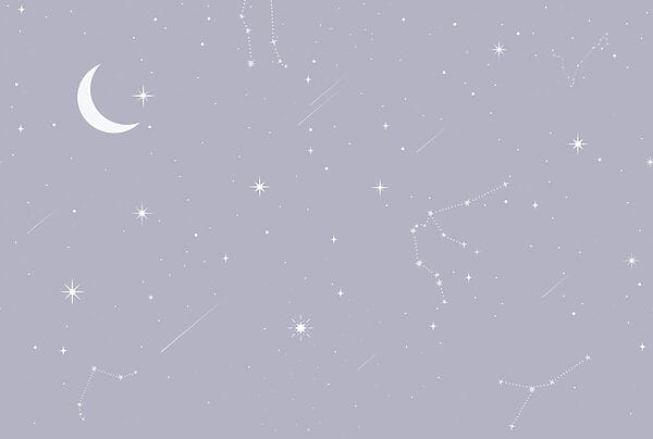Lua e estrelas no céu Lua e estrelas no céu