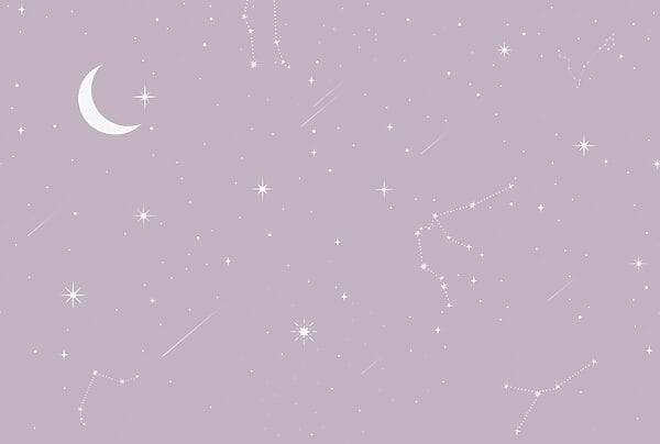Lua e estrelas no céu Lua e estrelas no céu
