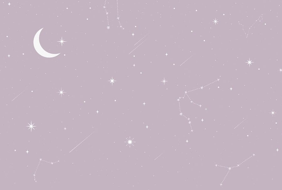 Lua e estrelas no céu Lua e estrelas no céu