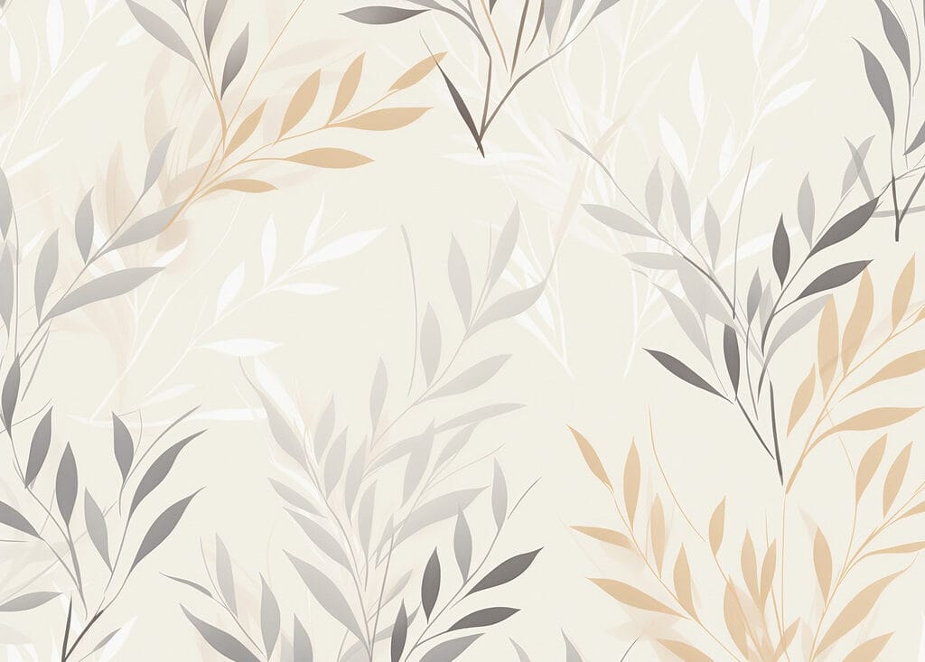 Padrão de folhas sobre um fundo branco Padrão de folhas sobre um fundo branco