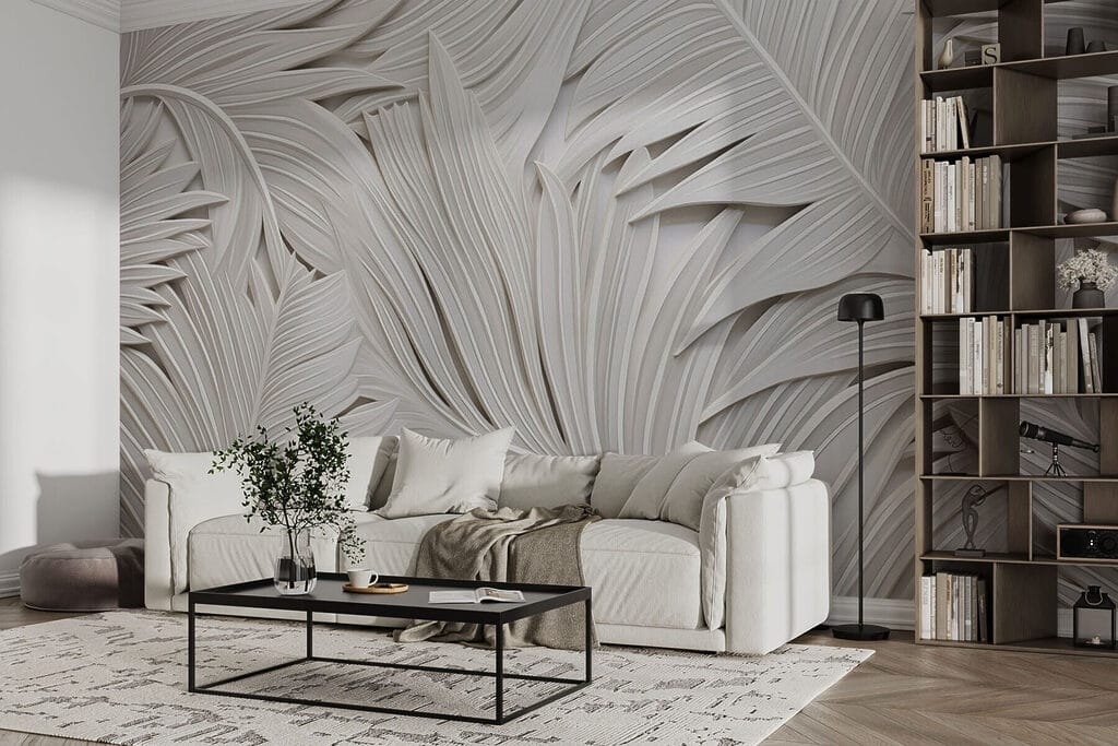 White paper cut out of leaves White paper cut out of leaves