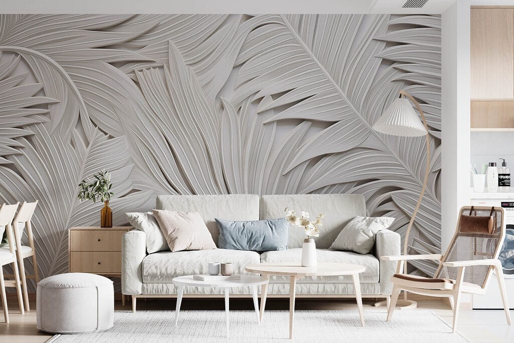 White paper cut out of leaves White paper cut out of leaves