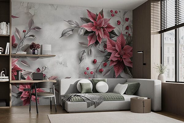Elegância floral num cenário discreto Elegância floral num cenário discreto