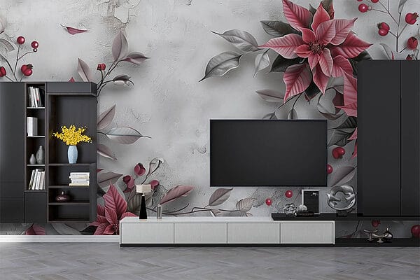 Elegância floral num cenário discreto Elegância floral num cenário discreto
