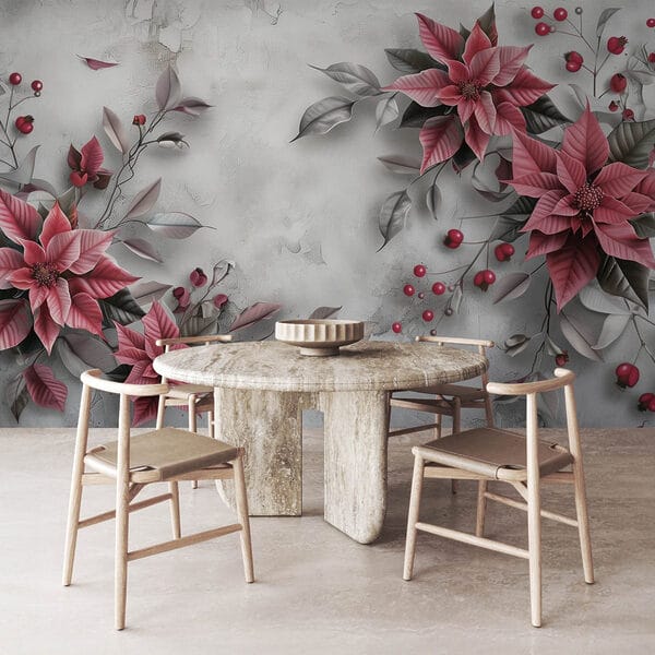 Elegância floral num cenário discreto Elegância floral num cenário discreto