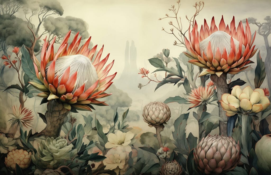 Pintura de flores e plantas Pintura de flores e plantas