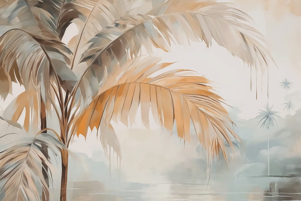 Palm trees in the fog Palm trees in the fog