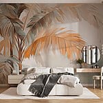 Papel de parede Palmeiras no nevoeiro