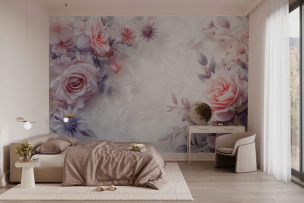 Flores delicadas em tons suaves Flores delicadas em tons suaves