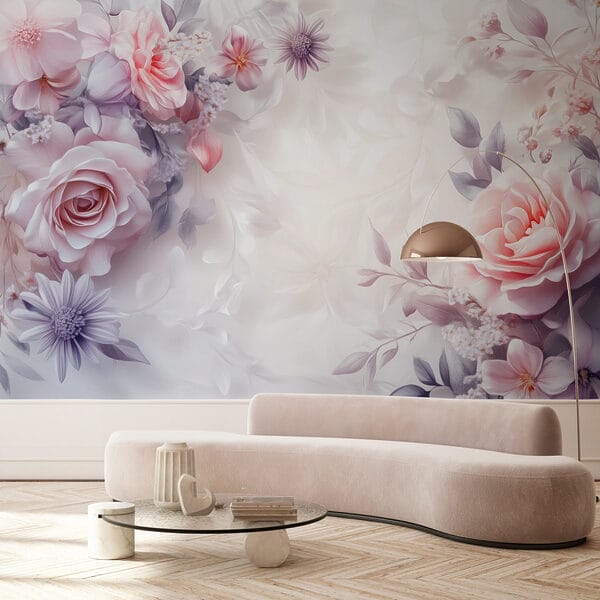 Flores delicadas em tons suaves Flores delicadas em tons suaves