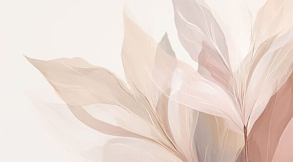 Composições sonhadoras de folhas em tons pastel. Composições sonhadoras de folhas em tons pastel.