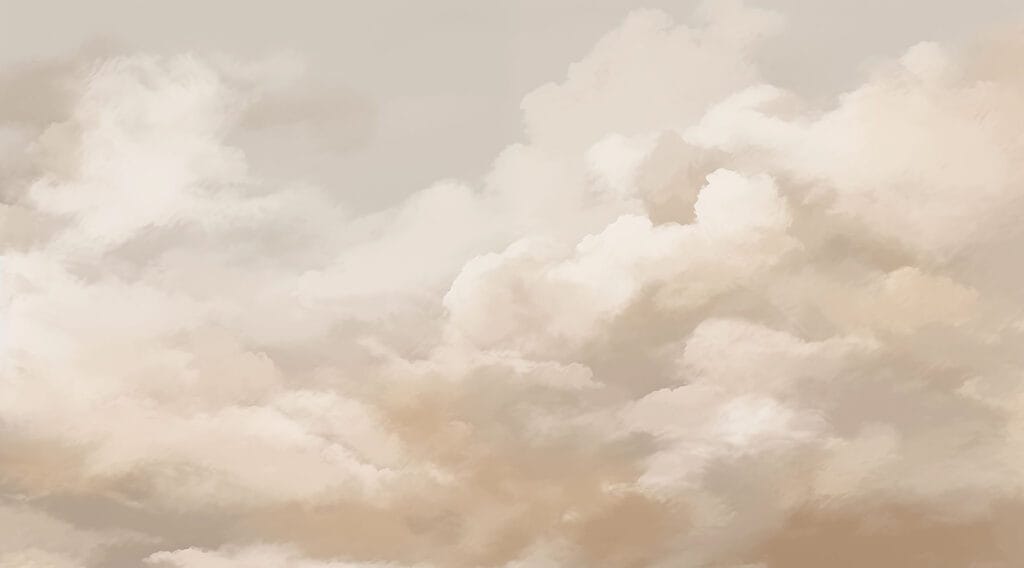 Céu nublado com uma pessoa em fundo Céu nublado com uma pessoa em fundo