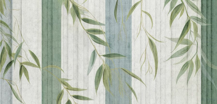 Papel de parede com folhas Papel de parede com folhas