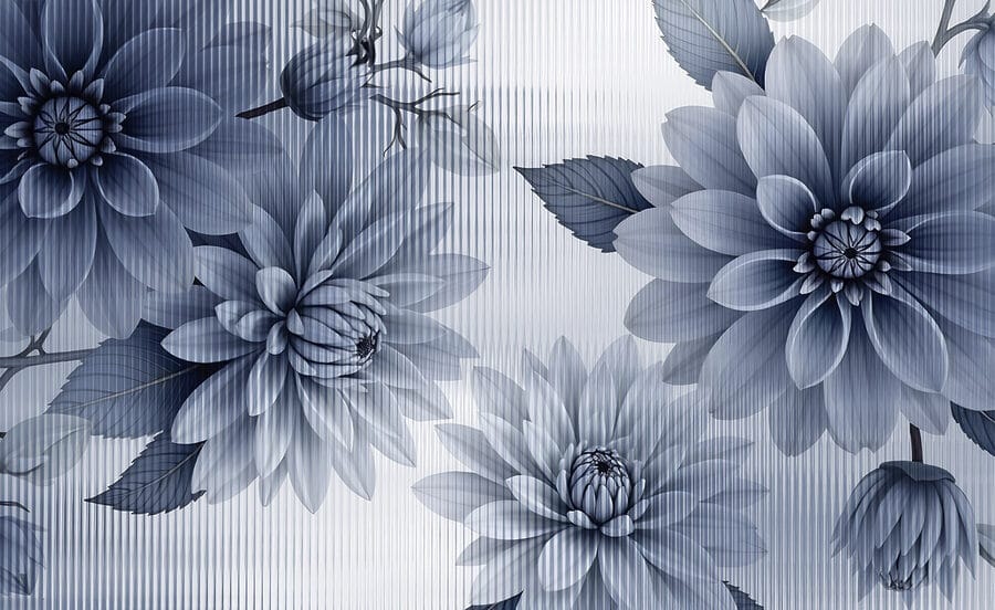 Flores delicadas em tons suaves