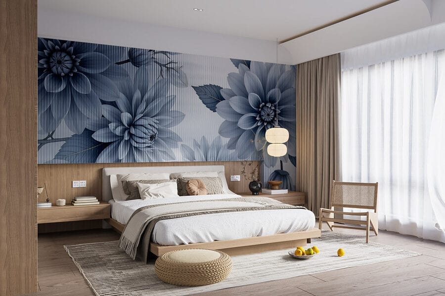 Flores delicadas em tons suaves