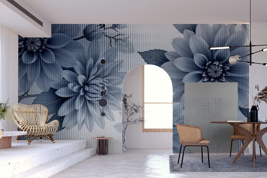 Flores delicadas em tons suaves