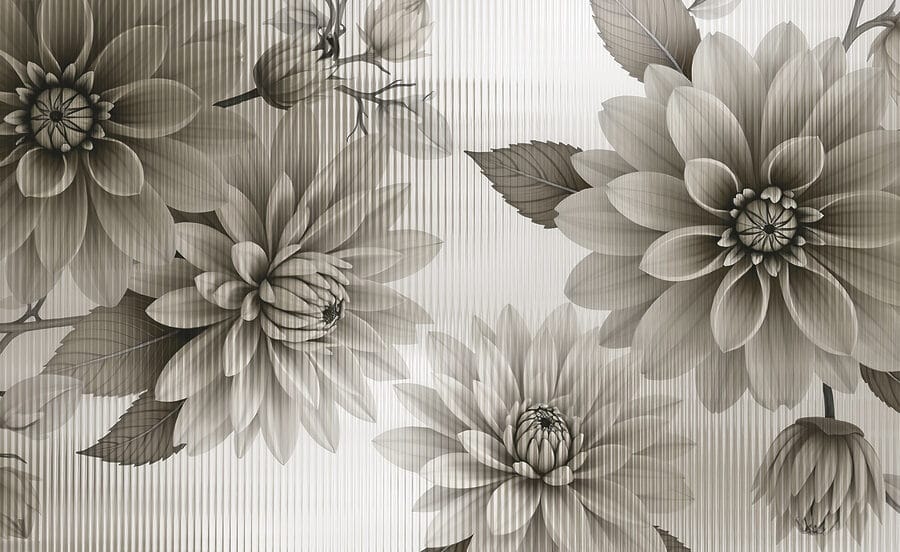 Design floral elegante em tons suaves.