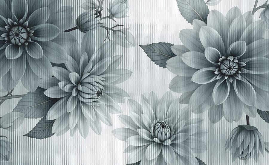 Flores delicadas em tons suaves
