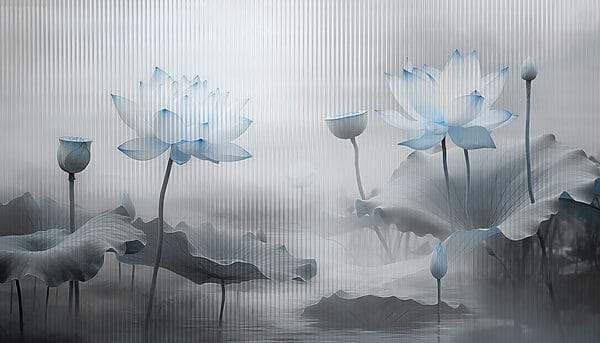 Pintura de flores e folhas Pintura de flores e folhas