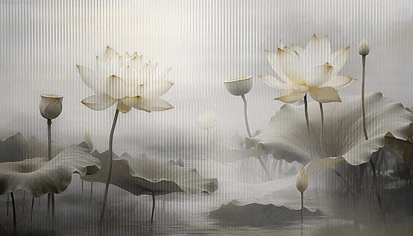 Pintura de flores e folhas Pintura de flores e folhas