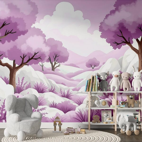 Paisagem com árvores e neve Paisagem com árvores e neve
