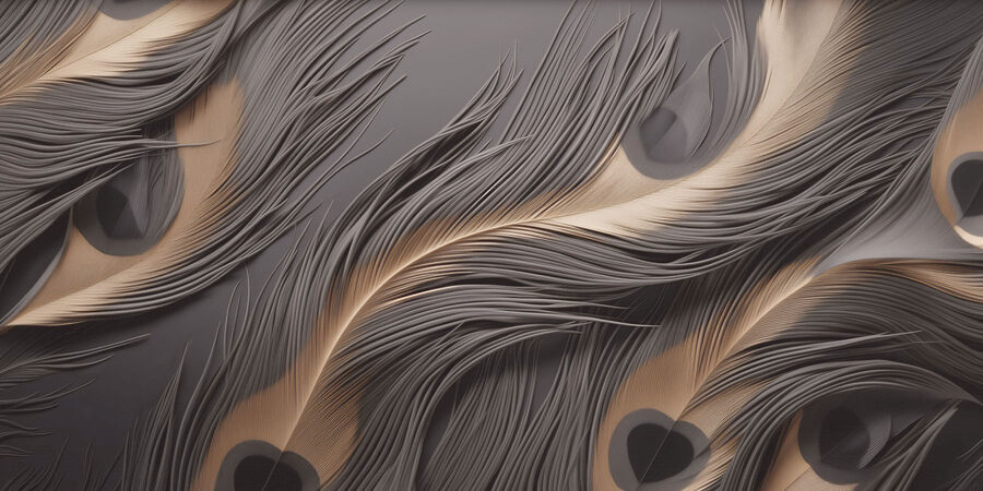 Papel de parede Linhas fluidas em harmonia monocromática. - Image 4