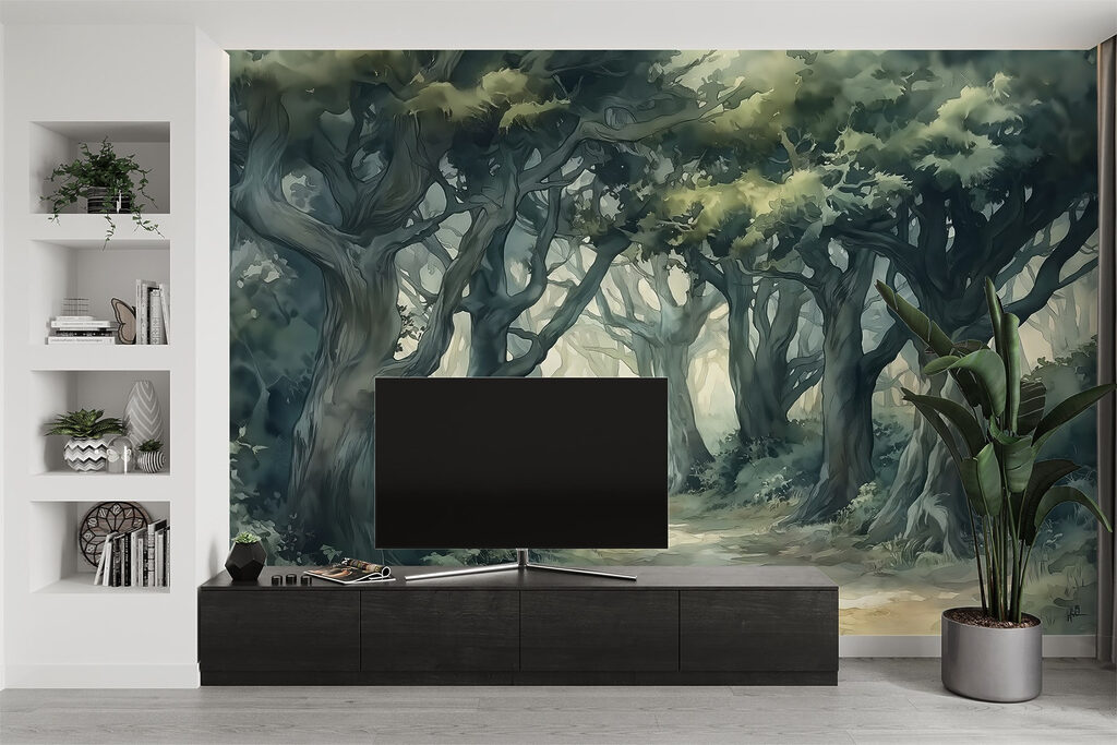 Path through a forest Path through a forest