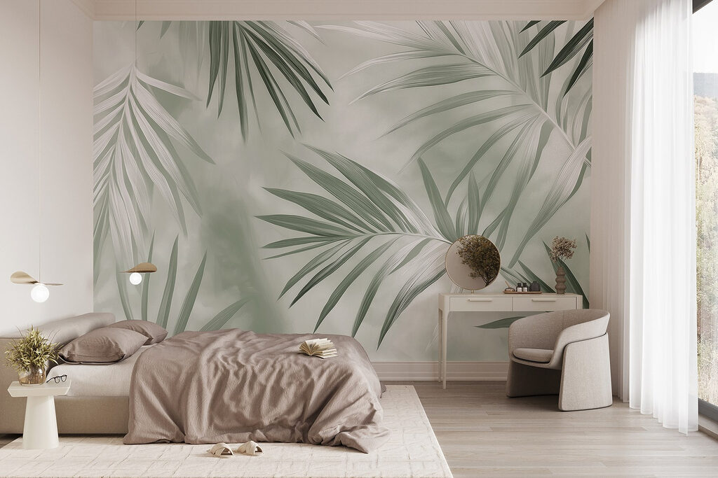 Lush green leaves in soft light