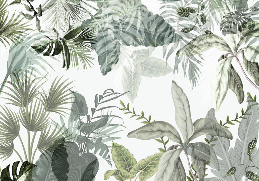 A tranquila tapeçaria verde da natureza desdobra-se.