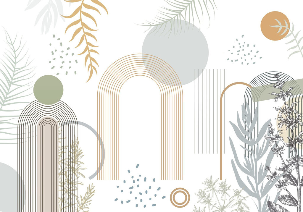 Conceção gráfica de plantas e folhas Conceção gráfica de plantas e folhas