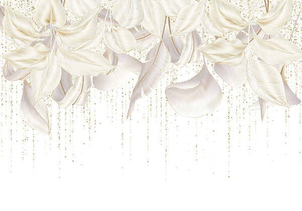 Folhas delicadas com texturas subtis Folhas delicadas com texturas subtis