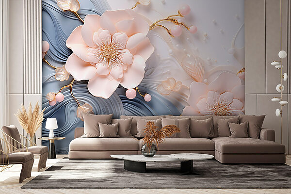 Design floral elegante em tons suaves Design floral elegante em tons suaves