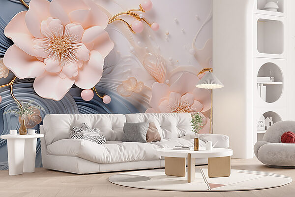 Design floral elegante em tons suaves Design floral elegante em tons suaves