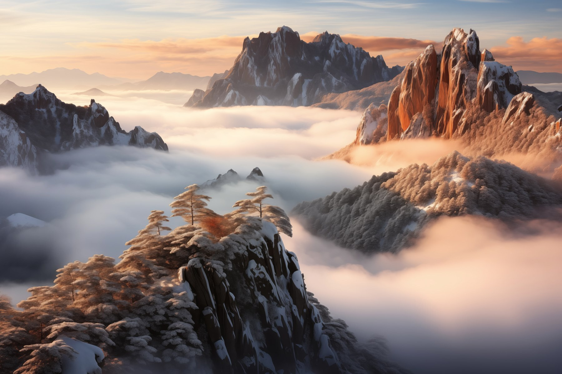 w08807p - Cordilheira com neve e nuvens - tegory