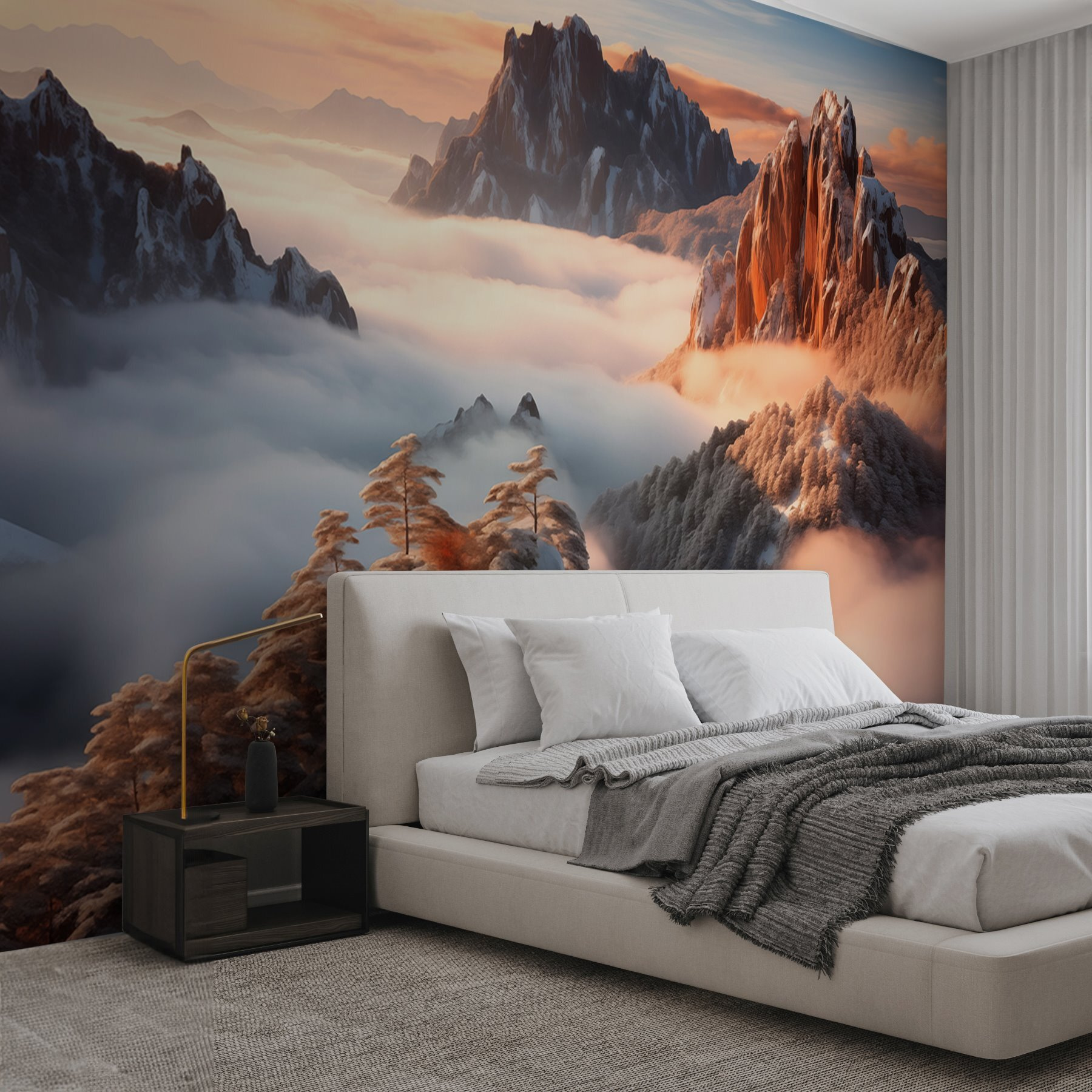 w08807pib1ms - Cordilheira com neve e nuvens - tegory