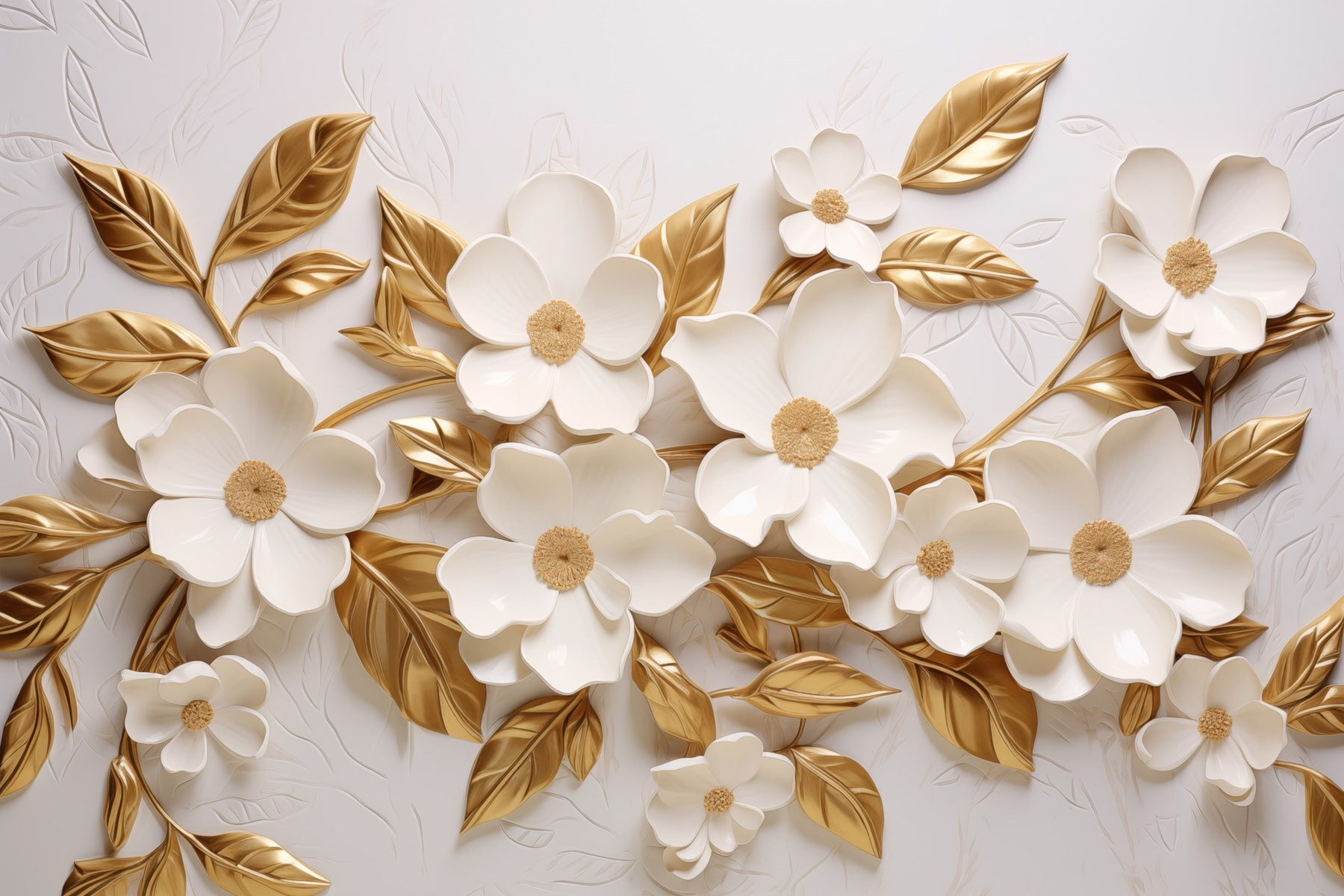 Elegant floral decor with soft colors