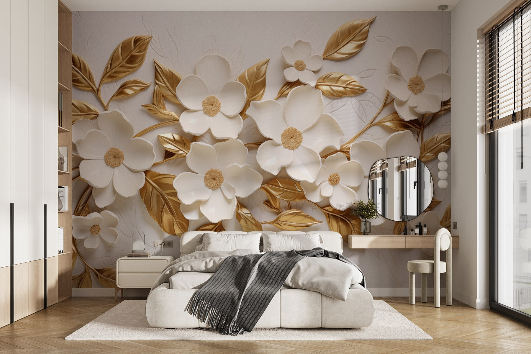 Elegant floral decor with soft colors