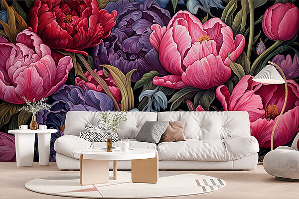 Flores vibrantes em cores marcantes Flores vibrantes em cores marcantes