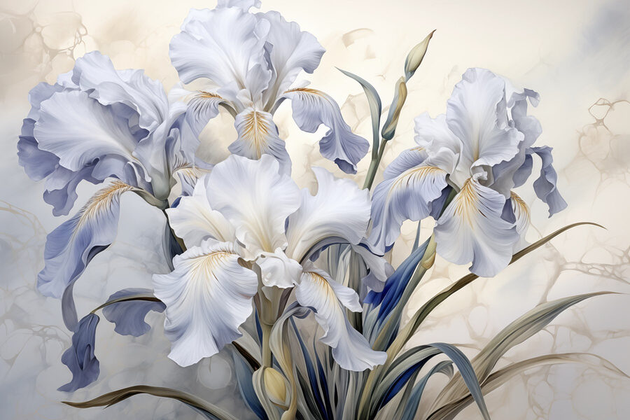 Lindas flores em tons suaves.