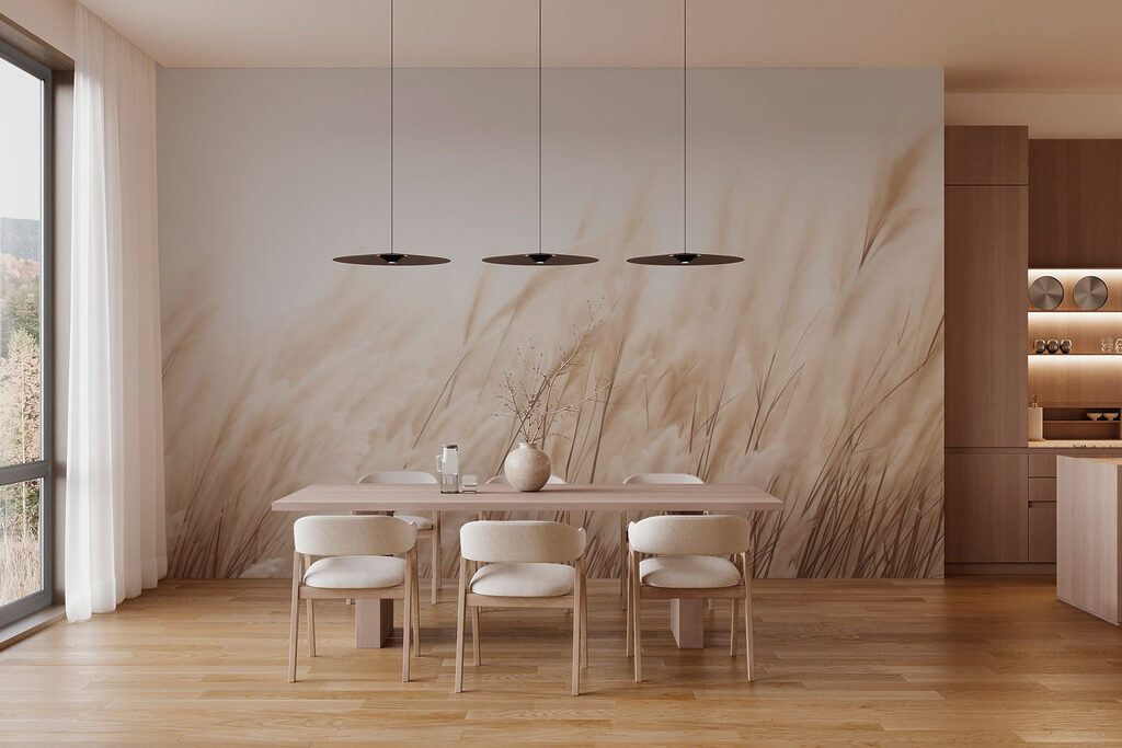 Soft reeds swaying in the breeze