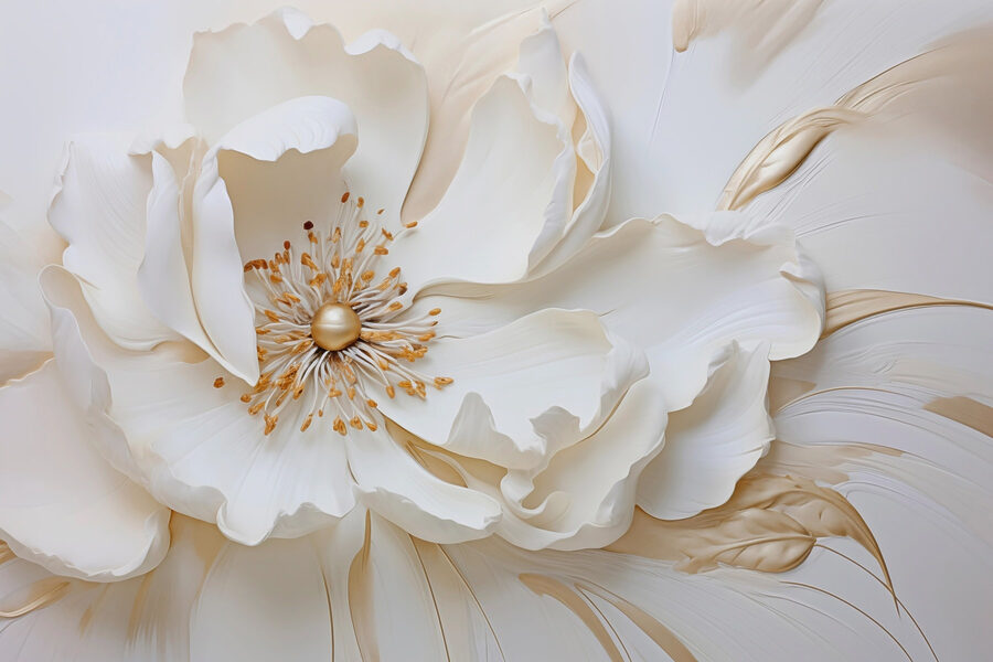 Flor delicada em tons suaves