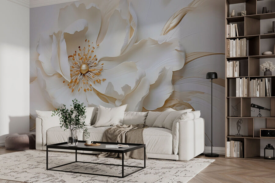 Flor delicada em tons suaves