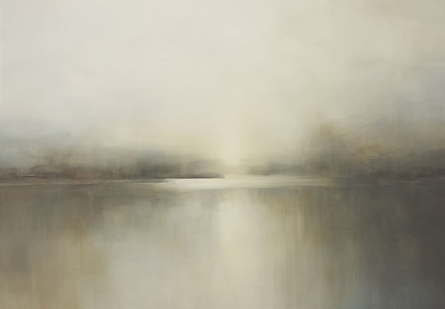 Pintura de um lago