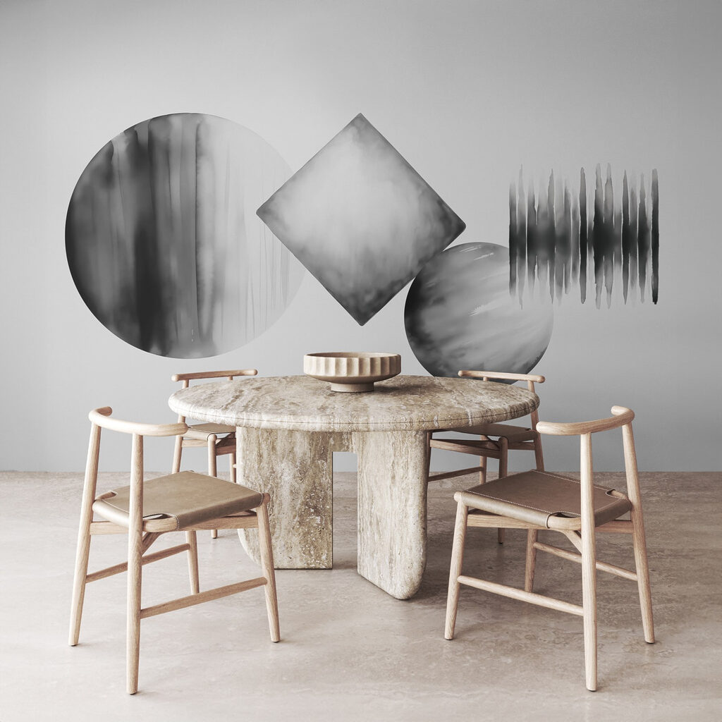 Group of circles and squares