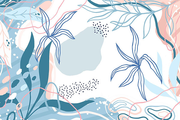 Padrão floral azul e rosa Padrão floral azul e rosa