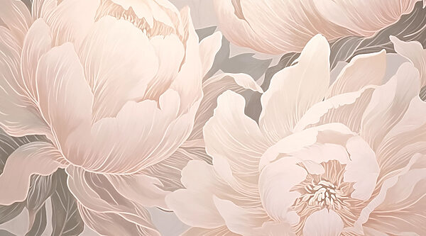 Flores delicadas em tons suaves Flores delicadas em tons suaves