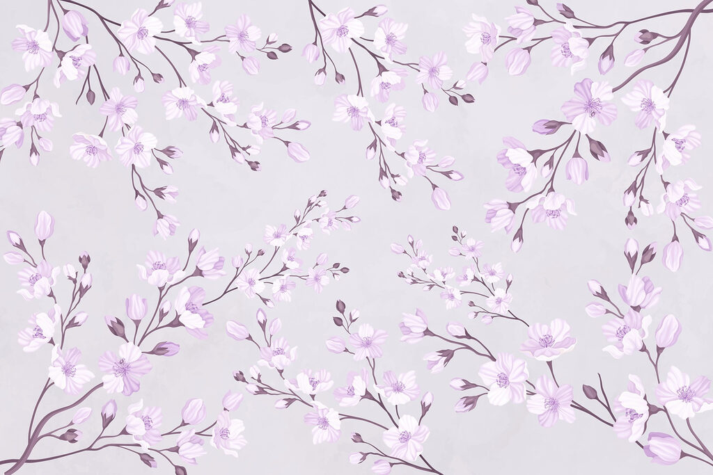 Padrão de flores num fundo branco Padrão de flores num fundo branco