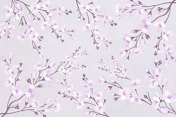 Padrão de flores num fundo branco Padrão de flores num fundo branco