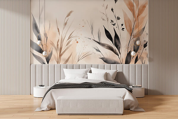 Folhas delicadas em tons suaves Folhas delicadas em tons suaves